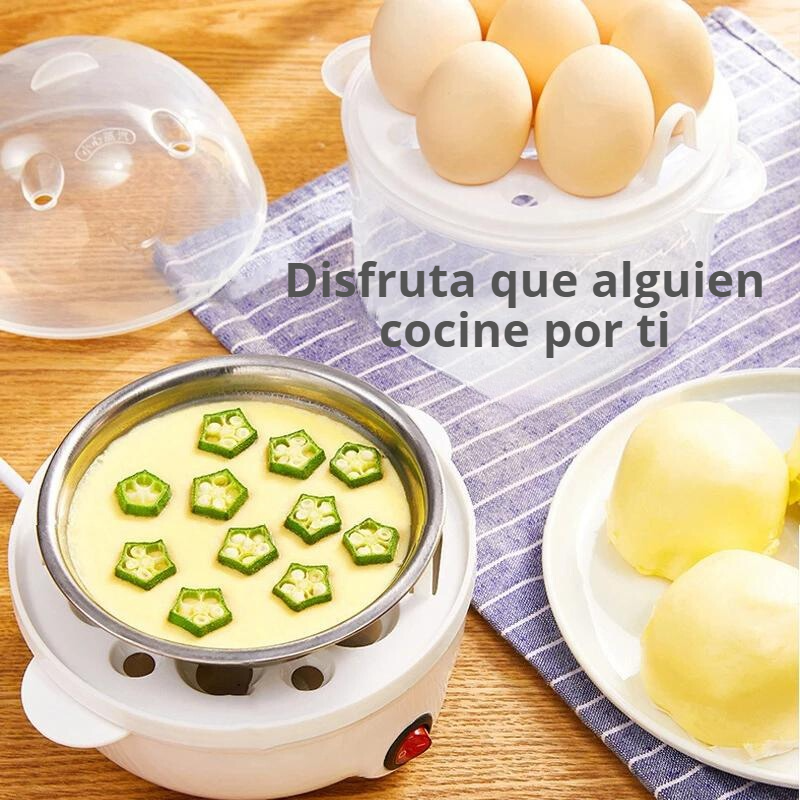 Hervidor eléctrico multifunción de huevos y alimentos de doble capa™