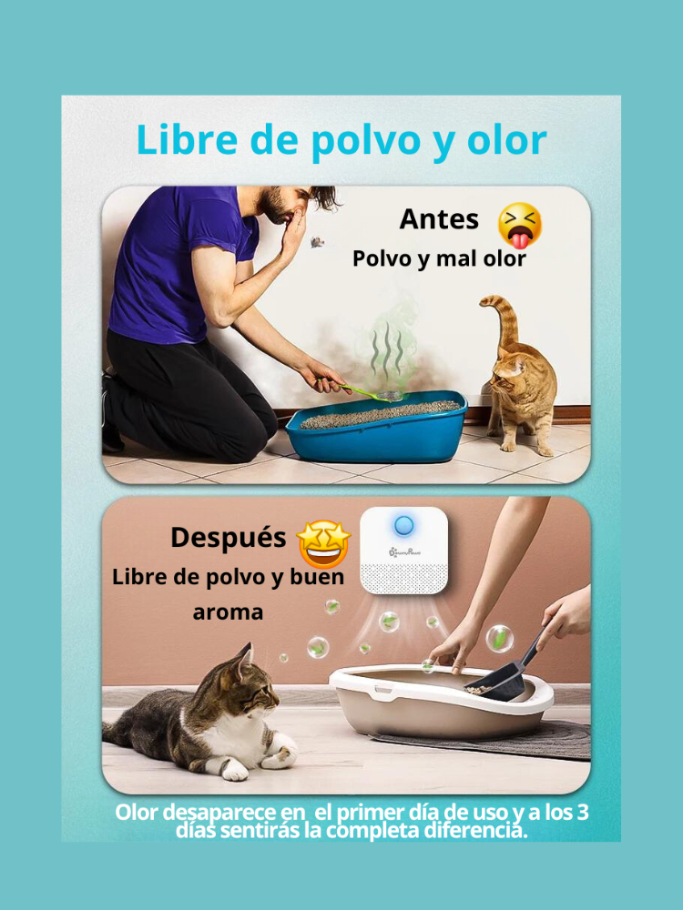 DownyPaws purificador inteligente de olores para mascotas™