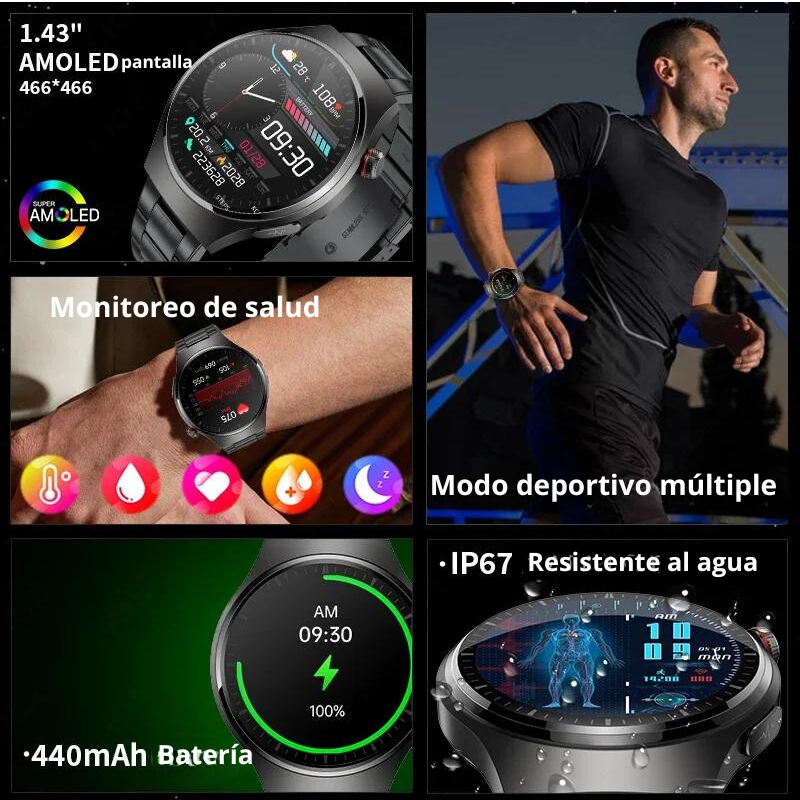 Smart Watch monitor de glucosa cardíaco™